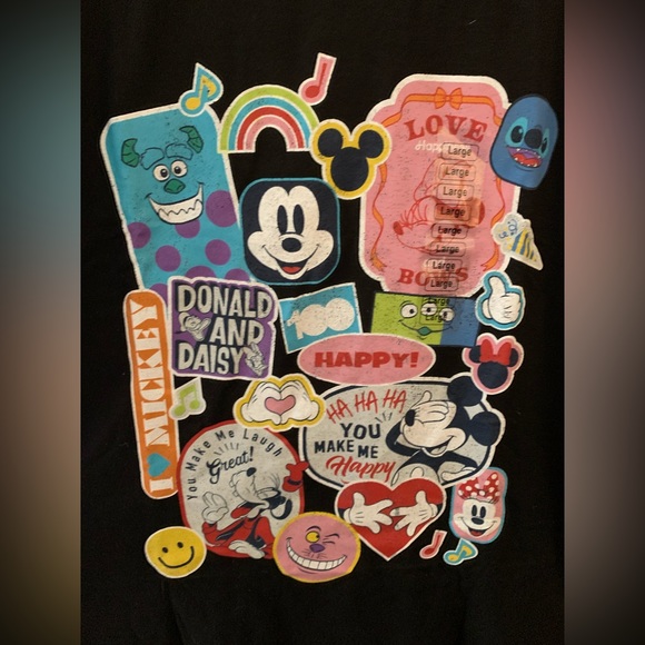 NWT Disney 100 Retro Icons Graphic Tee T-Shirt Short Sleeve Top Shirt - Picture 5 of 11